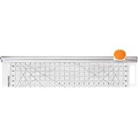 Fiskars C&uacute;ter rotatorio &Oslash; 45 mm con Regla, 6" x 24", Naranja/Blanco, 1014651