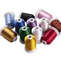 simthreads 12&nbsp;Brother colores poli&eacute;ster hilo de bordar, 1100&nbsp;yrds cada