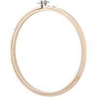 Sunsbell 10-Pulgadas Ronda de bamb&Acirc;&uml;&Acirc;&sup2; Natural de Costura de Madera Bordado de Punto de Cruz del Anillo del aro