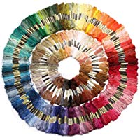Gleader 250 madejas de hilo para tejer punto de cruz bordado crochet multicolor