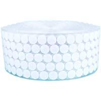 OuYou 900Pcs Adhesivo Redondo Monedas 10 mm de Di&aacute;metro Blanco para Colgar Carteles Gr&aacute;ficos Letreros