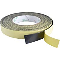 FiveSeasonStuff All Season premium Fuerza Roll - industrial Cinta de Espuma negro de una cara, Cinta de Esponja, burlete de espuma autoadhesiva, impermeable aguaburlete (1mm (Espesor) x 8mm (Anchura))