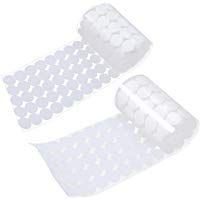 VORCOOL Velcro Adhesivas Puntos, Puntos de Velcro 900&nbsp;Unidades Puntos de Velcro 450&nbsp;par Cortina Puntos Self Adhesive Velcro Adhesiva, 10&nbsp;mm&nbsp;&ndash;&nbsp;Blanco