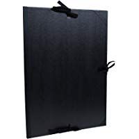 Clairefontaine Kraft Arte Carpeta con Solapa y Cinta, Negro, 47&nbsp;x 62&nbsp;cm