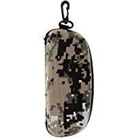 ZHJZ Estuche de Almacenamiento para Gafas de Sol con Cremallera, con Gancho, Camuflaje