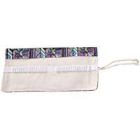 Huateng Organizador de Rollo de l&aacute;piz/L&aacute;piz de Envoltura de Lienzo con Estilo Vintage Bohemio para 36/48/72/108 L&aacute;pices de Colores (no se Incluyen l&aacute;pices)