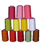 LA Linen Hilo 100% poli&eacute;ster 6000&nbsp;Yardas Bobina, Serger, &uacute;nico, de Coser Aguja.
