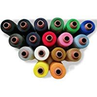 17 Conos de Hilos Overlock 100% Poli&eacute;ster para Coser a M&aacute;quina y Remallar &ndash; 40S/2, 4600 Yardas &ndash; Hilo Para Remalladora Resistente, Duradero, Colores Brillantes de M&aacute;xima Calidad