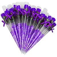 weiye - 38 pcs de jab&oacute;n Rosa de Flores - Flora arom&aacute;tica jab&oacute;n de Flor de Rosa - jab&oacute;n de Aceite Esencial de Planta, Regalo para Aniversario/cumplea&ntilde;os/Boda/d&iacute;a de San Valent&iacute;n