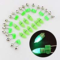 NiceButy ca&ntilde;a de Pesca Astuce LED Clip 10&nbsp;Pieces Alarma Doble Campana electr&oacute;nica&nbsp;&ndash;&nbsp;Luz LED en Forma para ca&ntilde;a de Pesca prism&aacute;ticos cascabeles poissons-appts de Alarma