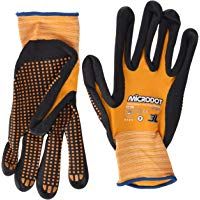 Silbor - Guante nylon-nitrilo T-9 sin costuras Microdot