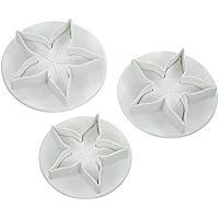 Primi (3&nbsp;piezas) flores Hojas Fondant &eacute;mbolo cortador de galletas molde