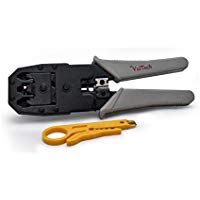 Vultech CRI-01 crimpadora Herramienta para prensar Negro, Gris - Accesorio para cables