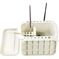 Recipiente para pinceles de MyLifeUnit, cuenco multifunci&oacute;n con soporte para pinceles y paletas.