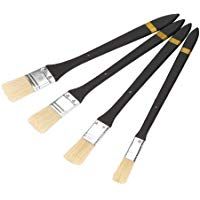 Pincel para pintar, 4 piezas Pincel de gouache Arte Mango de madera Pinceles Bol&iacute;grafos Herramienta de dibujo Artista profesional Pinceles de acr&iacute;lico para acuarela Pintura al &oacute;leo de Crafts