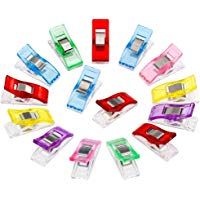 50 clips para costura, creaci&oacute;n de mantas, manualidades, de pl&aacute;stico, sin necesidad de agujas, para crochet, tejer, clip de seguridad, varios colores