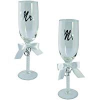 Copa de cava boda conjunto de 2 Mr y Mrs