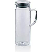 kela Zumo Jarra de Cristal, Tapa de Acero Inoxidable, Lanzador