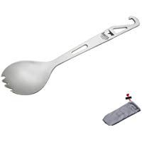 Titanium Spork with cover Opener Portable camping Spoon Picnic Fork