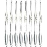 GuDoQi 8 Paquetes Marisco Fork Acero Inoxidable 304 Apto para Frutas Langosta Cangrejo