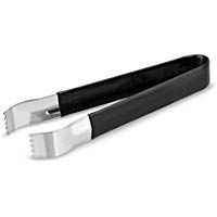 Pom pinzas negro 15,24 cm - cm 15,24 recubierto de vinilo pinzas para guarniciones de c&oacute;cteles, hielo, Buffet y Servicio Deli