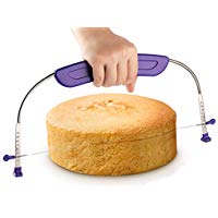 CRAZYON Cortador de Pasteles Ajustable de Alambre para Cortar Tartas para el hogar
