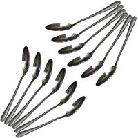 Wowfeu Set de 12 PCS Cucharas de t&eacute; Cucharas de caf&eacute; Cuchara de postre Cuchara de arroz Acero inoxidable 13.6cm