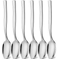 icxox Cucharas de T&eacute; Set De 6 Piezas, 15,2cm, Acero INOX 18/10