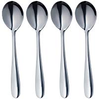 Kitchen Craft Master Class - Juego de 4 cucharillas para huevo (acero inoxidable)