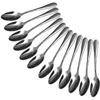 Wowfeu 12pcs Peque&ntilde;o de Cucharas Cuchara de Caf&eacute; de Acero Inoxidable 12.3CM * 8.3CM * 4CM * 0.2CM (m&aacute;s grueso)