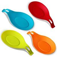 Annstory Spoon Rests, Kitchen Silicone Spoon Holders, Set of 4, Colourful by Annstory