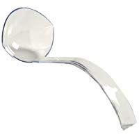 Pack de 3 cucharones de sopa/cucharones de servir ponche de pl&aacute;stico resistente, transparente, 140 ml