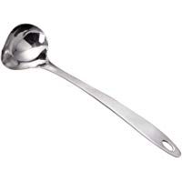 IMEEA Cuchar&oacute;n para salsa con boquilla de acero inoxidable, 11.6 pulgadas