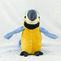 Dastrues 26cm el&eacute;ctrico de Peluche simulaci&oacute;n Loro Juguete Guacamayo Juguete Lindo Loro mu&ntilde;eca ni&ntilde;os Regalo