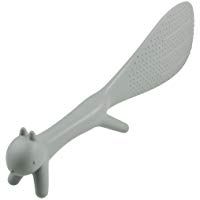 SODIAL(R) Cuchara paleta de arroz antiadherente en forma de ardilla de plastico gris de cocina