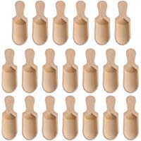 BQLZR 7,3 x 2,4 cm Color madera natural madera cuchara de sal, cucharas de t&eacute;, cocina, especias, cucharas, parque de 20