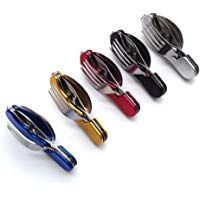 Cubiertos plegables, acero inoxidable ,2 unidades y 2 colores