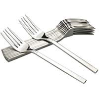 Fosly - Tenedores de mesa (12 piezas, acero inoxidable)