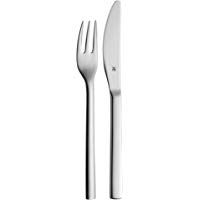 WMF Nuova Cubiertos para Postre (2 Piezas), Acero Inoxidable Pulido