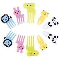 Unicoco Tenedor Dibujos Animados 10pcs Tenedor Fruta Tenedor Pl&aacute;stico Lindo Cubiertos Ni&ntilde;os Baby