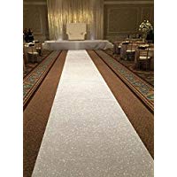 ShinyBeauty - Alfombra de Pasillo para decoraci&oacute;n de Bodas, Navidad, Acci&oacute;n de Gracias (90 x 450 cm), Color Dorado