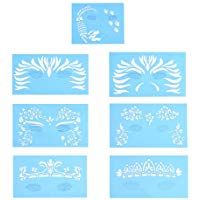 Wocume Face Paint Stencil Body Painting Template Maquillaje facial Tatuaje Design Tools 7pcs/set