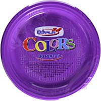 Platos de pl&aacute;stico Duro de Color DoPla 30 Piezas - p&uacute;rpura