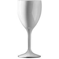Copa de vino de pl&aacute;stico grande color blanco de 325,31&nbsp;ml | se puede usar muchas veces | pr&aacute;cticamente irrompible policarbonato duro| Juego de 12| Catering de calidad