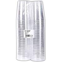 Schramm 50&nbsp;unidades desechables vasos C&oacute;ctel C&oacute;ctel Capacidad 300&nbsp;Ml desechables pl&aacute;stico Vasos de pl&aacute;stico