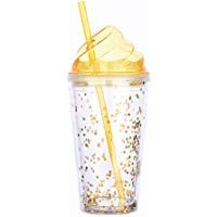 Botella de pl&aacute;stico con lentejuelas de 450 ml de Tiansiangjjeu para decoraci&oacute;n de helado