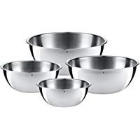WMF Gourmet Juego de 4 Fuentes de Cocina, Acero Inoxidable Mate