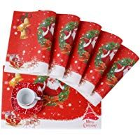 VEWEET 'Christmas' vajilla de Porcelana 18 Piezas | Plato para 6 Personas | Cada uno con 6 Platos de Postre, platillo y Plato Plano