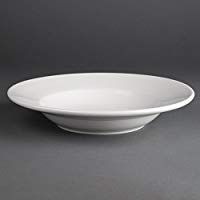 Paquete de: 6 Plato hondo con borde ancho Athena Hotelware 228mm