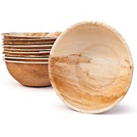 BIOZOYG DTW05509 bol de hoja de palma, 25 uds, redondo, 425 ml, &Oslash;15x5 cm, biodegradable